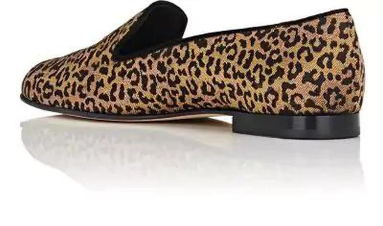 商品Manolo Blahnik|Dipla Leopard Brocade Loafers,价格¥3048,第3张图片详细描述