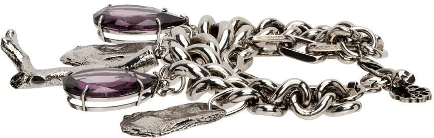 商品Alexander McQueen|Silver Coral Oyster Charm Bracelet,价格¥2231,第3张图片详细描述