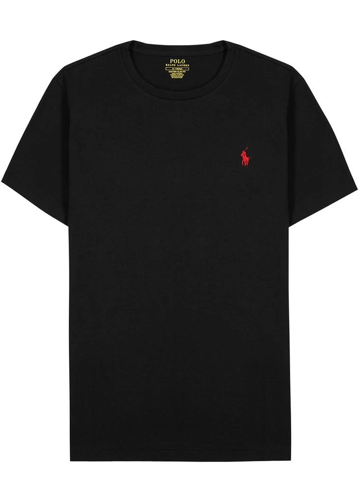 商品Ralph Lauren|Black cotton T-shirt,价格¥768,第1张图片