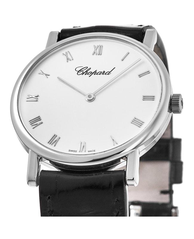 Chopard Classique Homme 18kt White Gold Leather Strap  Women's Watch 163154-1001商品第2张图片规格展示