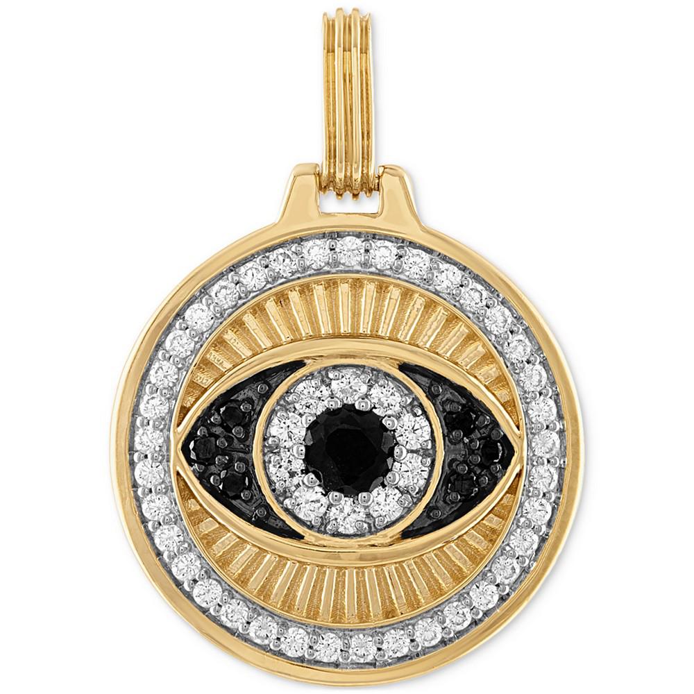 Cubic Zirconia Evil Eye Pendant in 14k Gold-Plated Sterling Silver, Created for Macy's商品第1张图片规格展示