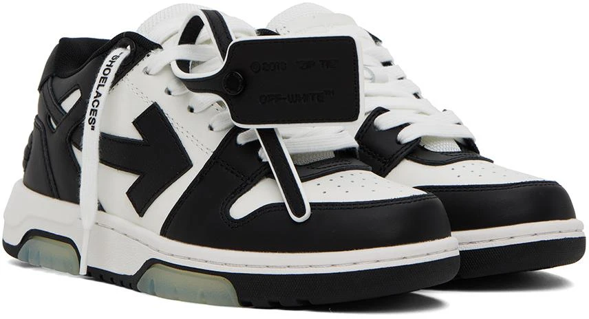 商品Off-White|Black & White Out Of Office Sneakers,价格¥5180,第4张图片详细描述