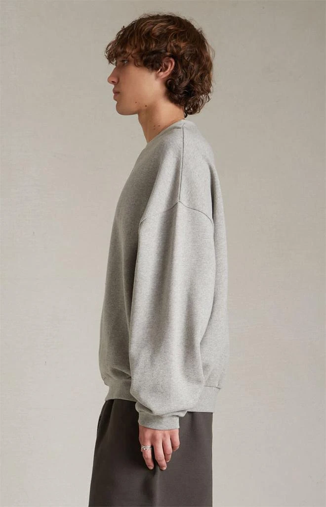 商品Essentials|Dark Heather Oatmeal Crew Neck Sweatshirt,价格¥525,第2张图片详细描述