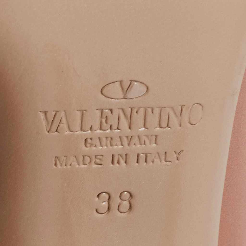 Valentino Beige Leather Ankle Strap Pumps Size 38 商品