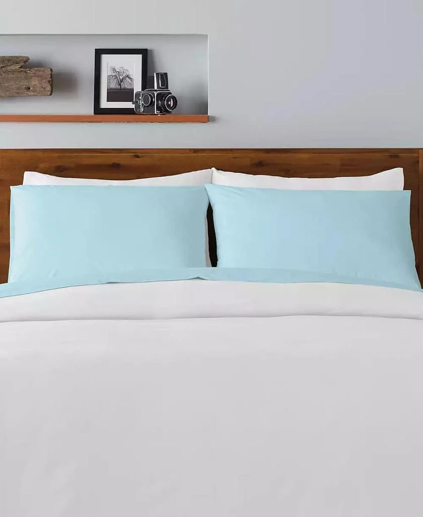 商品Ella Jayne|Percale Cool and Crisp 300 Thread Count 100% Cotton Pillowcase Set, King,价格¥288,第3张图片详细描述