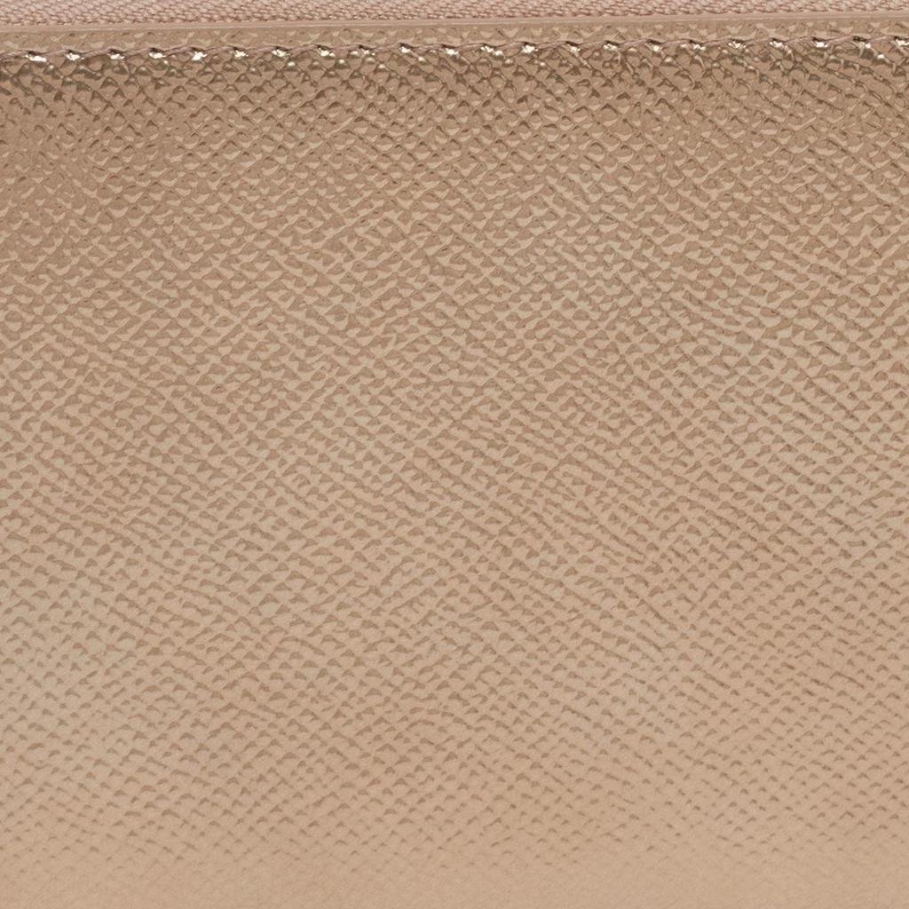 商品[二手商品] BVLGARI|Bvlgari Metallic Gold Leather Bvlgari Bvlgari Zip Around Wallet,价格¥1588,第5张图片详细描述