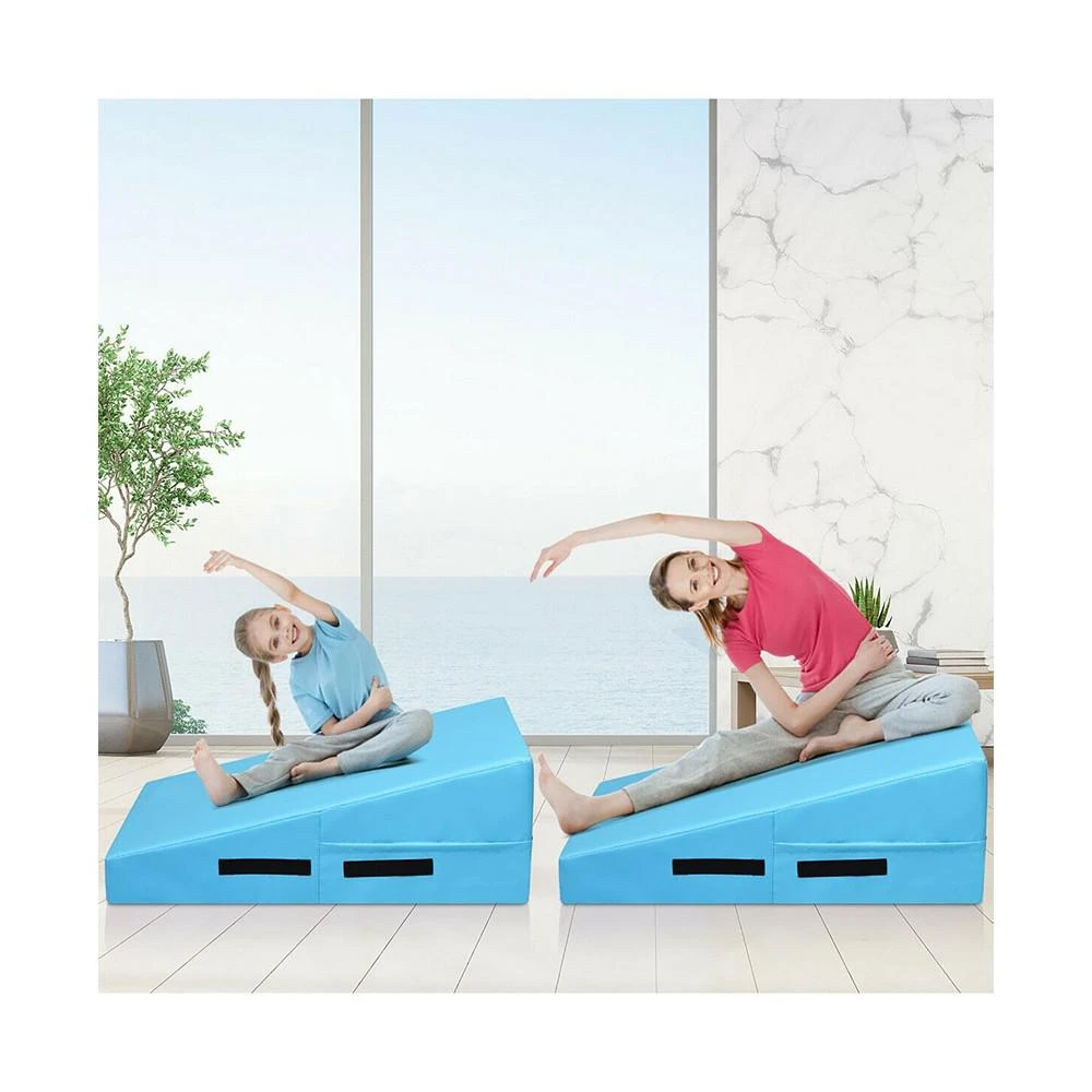 商品Costway|Incline Gymnastics Mat Wedge Ramp Gym Fitness Skill Tumbling,价格¥697,第3张图片详细描述