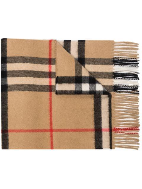 商品Burberry|BURBERRY Vintage Check cashmere scarf,价格¥4111,第1张图片