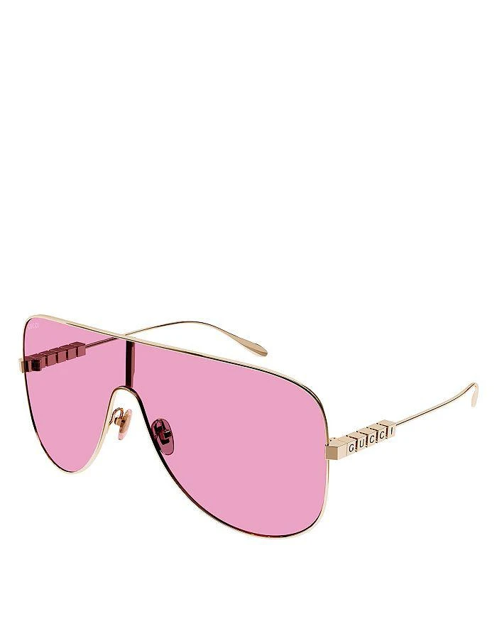商品Gucci|Lettering Mask Sunglasses, 99mm,价格¥4820,第1张图片详细描述