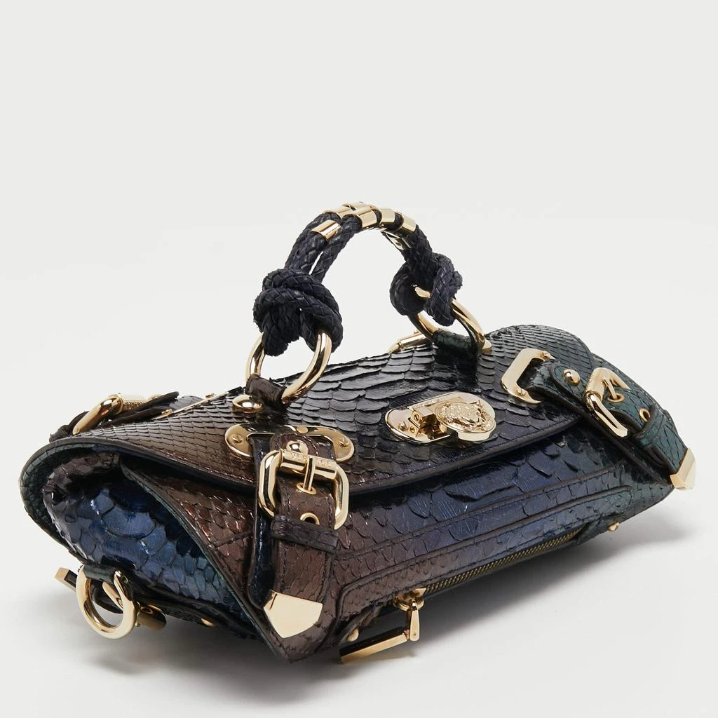 商品[二手商品] Versace|Versace Multicolor Python Buckle Clutch,价格¥3762,第3张图片详细描述