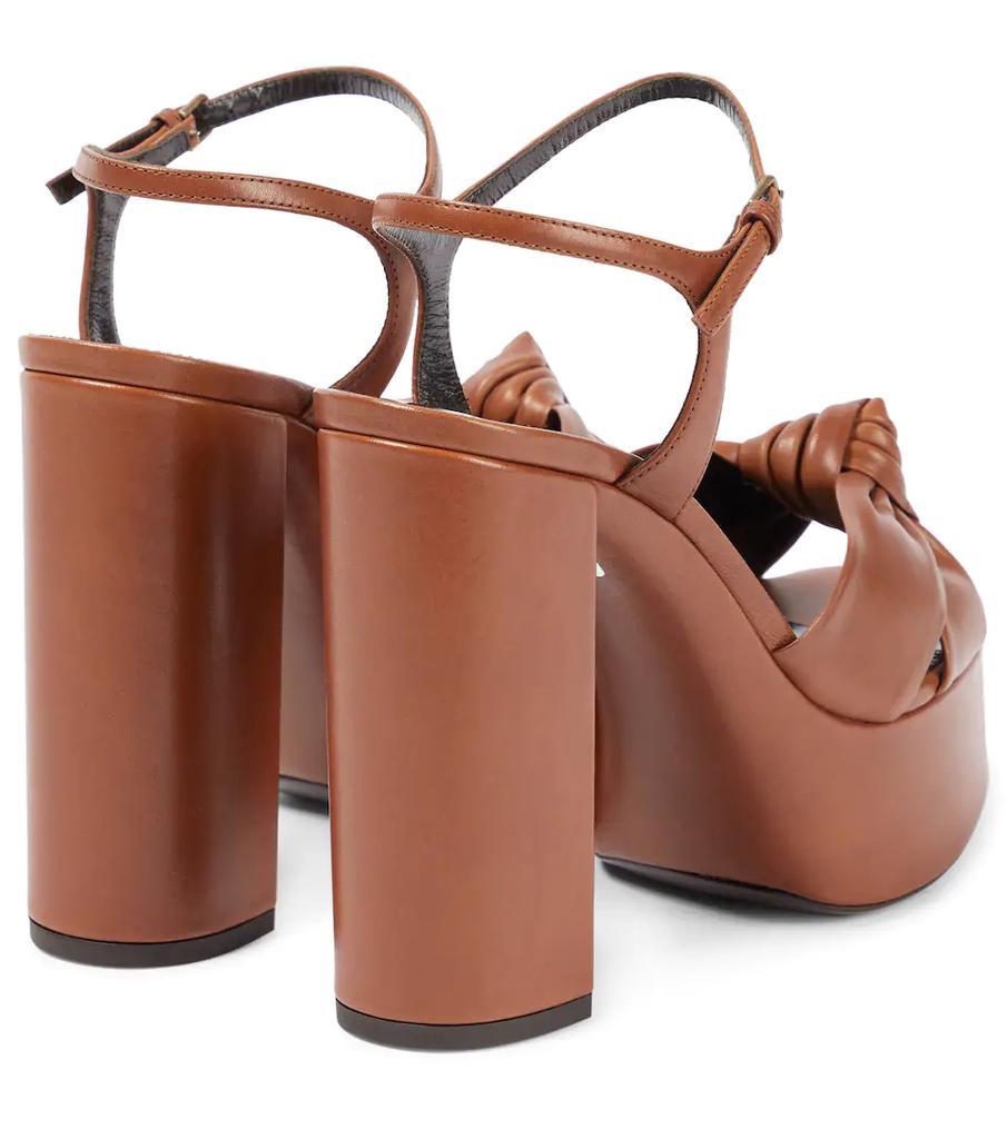 商品Yves Saint Laurent|Bianca皮革防水台凉鞋,价格¥7121,第5张图片详细描述