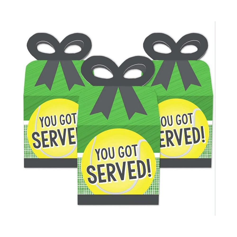 商品Big Dot of Happiness|You Got Served - Tennis - Square Favor Gift Boxes - Baby Shower or Tennis Ball Birthday Party Bow Boxes - Set of 12,价格¥142,第2张图片详细描述
