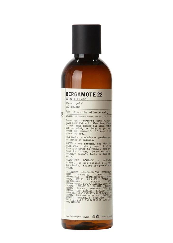 商品Le Labo|Bergamote 22 Shower Gel 237ml,价格¥448,第1张图片