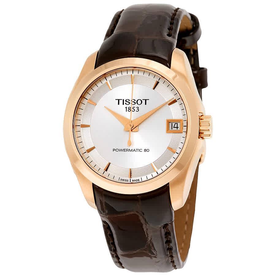 商品Tissot|Tissot Couturier Automatic Silver Dial Ladies Watch T0352073603100,价格¥2114,第1张图片