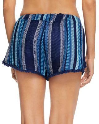 商品Surf Gypsy|Stripe Split Leg Swim Cover-Up Shorts,价格¥409,第2张图片详细描述