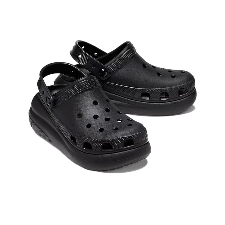 商品[国内直发] Crocs|Crocs卡骆驰 Classic Crush EVA 泡芙 洞洞鞋 5.2cm 男女同款 黑色,价格¥416,第3张图片详细描述
