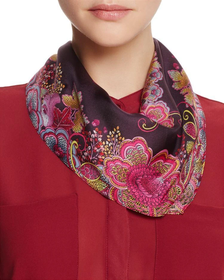 商品Echo Design|Forest Scene Silk Diamond Scarf,价格¥203,第1张图片