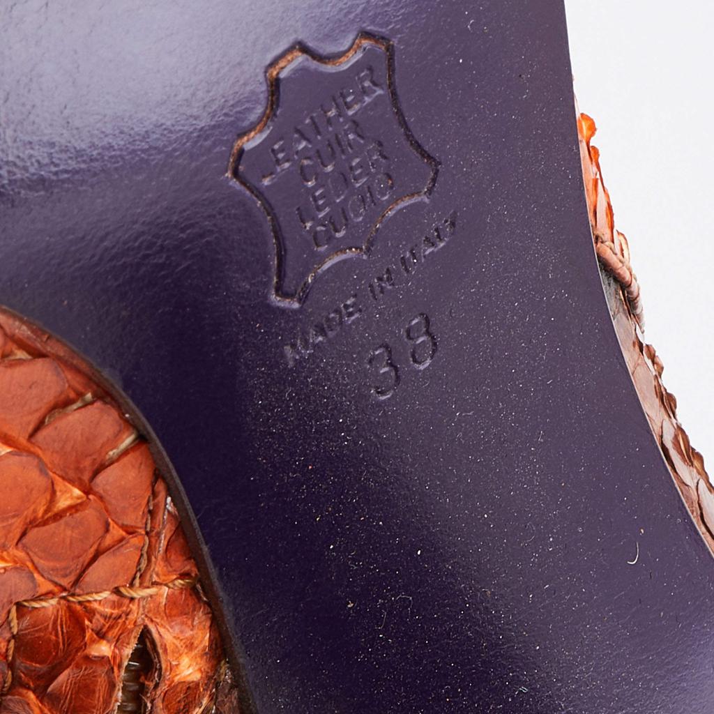 Fendi Multicolor Python Over The Knee Boots Size 38商品第8张图片规格展示