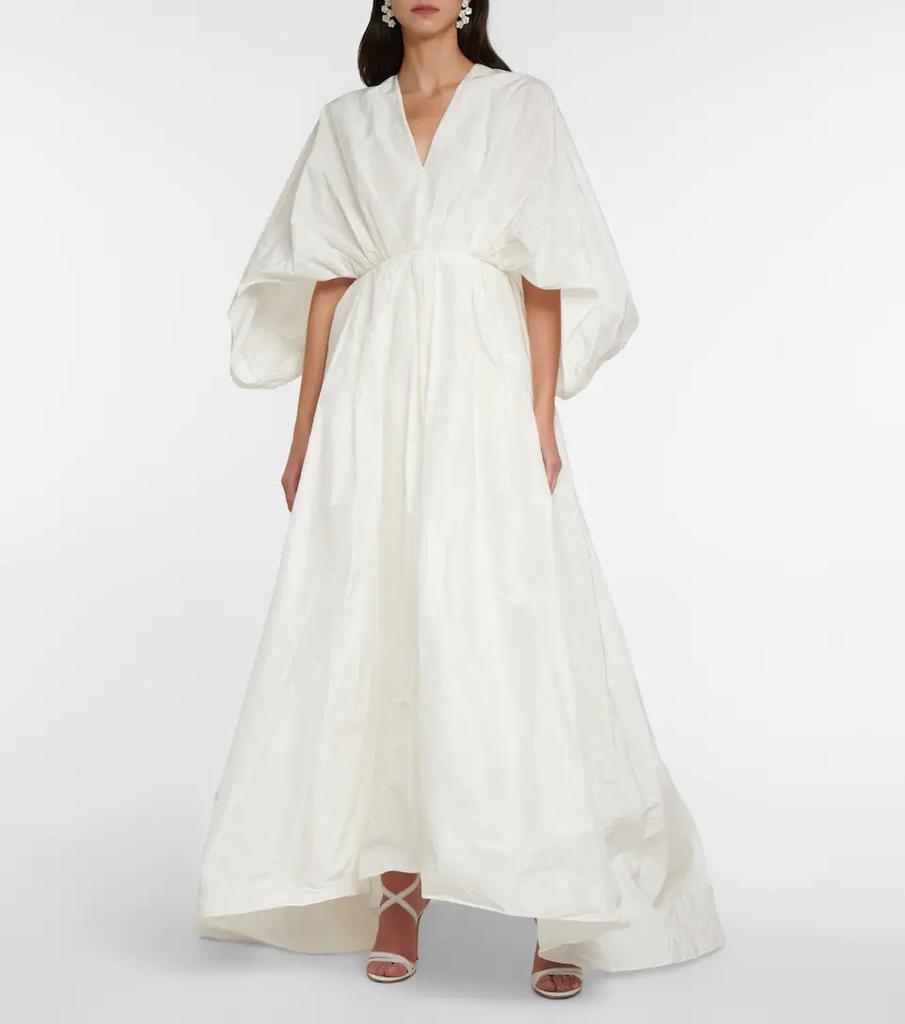商品ROKSANDA|新娘造型 — Tela棉质与真丝塔夫绸长礼服,价格¥27538,第4张图片详细描述