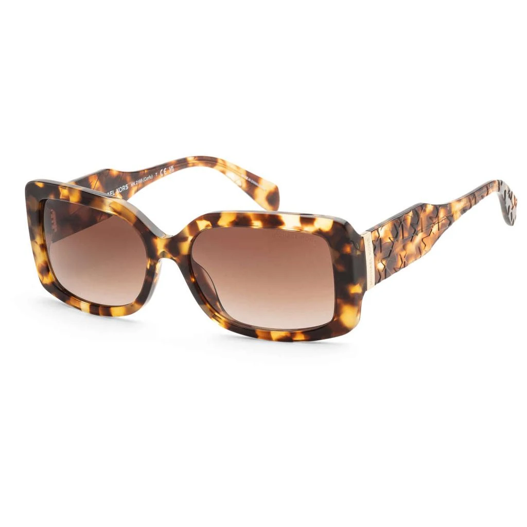 商品Michael Kors|Michael Kors Women's Brown Rectangular Sunglasses,价格¥339,第1张图片