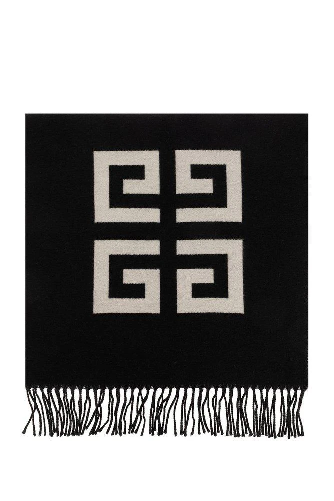 商品Givenchy|Givenchy 4G Motif Fringed Scarf,价格¥2678,第1张图片