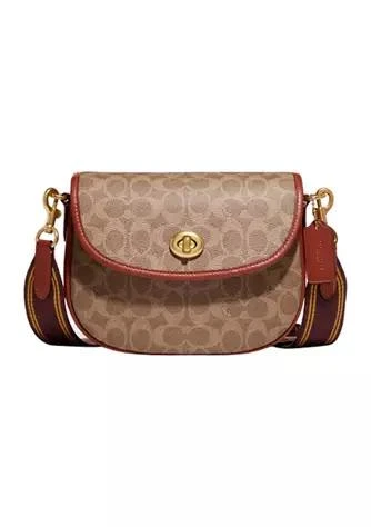 商品Coach|Coated Canvas Signature Madison Shoulder Bag,价格¥1395,第1张图片