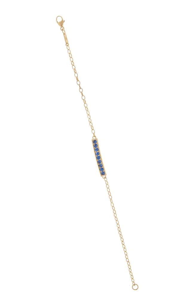 商品Monica Rich Kosann|Monica Rich Kosann - Courage 18K Yellow Gold Sapphire Bracelet - Blue - OS - Moda Operandi - Gifts For Her,价格¥16828,第1张图片