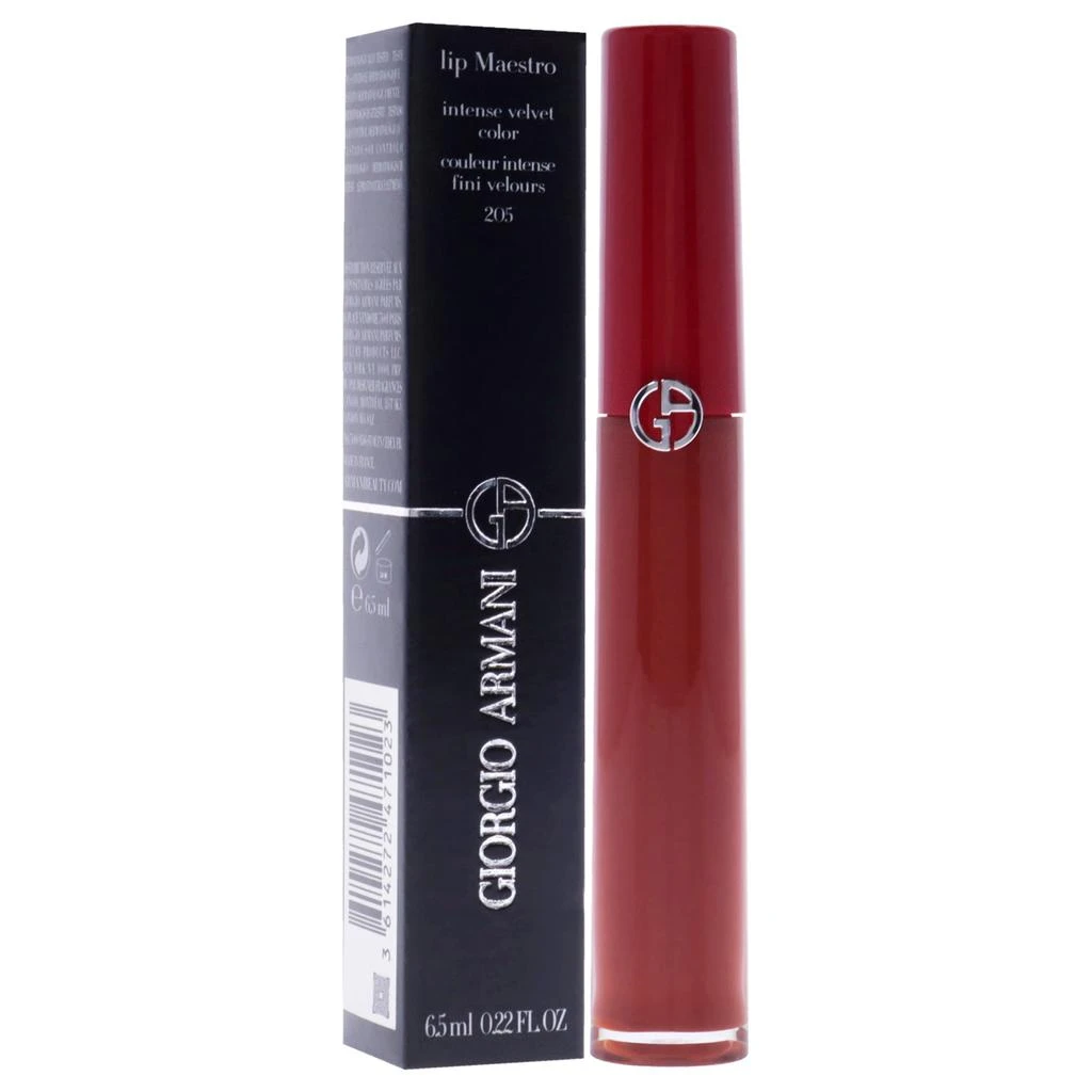 商品Giorgio Armani|Giorgio Armani Lip Maestro Intense Velvet Color - 205 Fiamma For Women 0.22 oz Lipstick,价格¥302,第2张图片详细描述