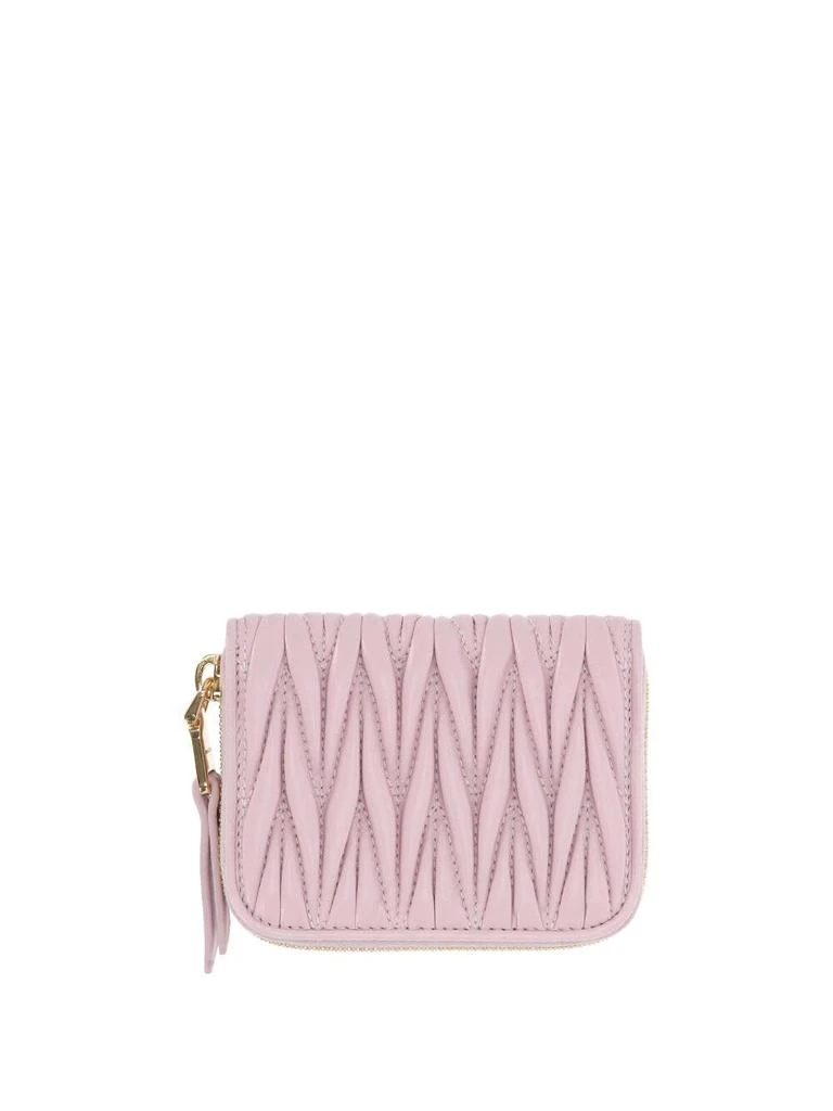 商品Miu Miu|Miu Miu Matelassé Zipped Coin Wallet,价格¥2122,第2张图片详细描述