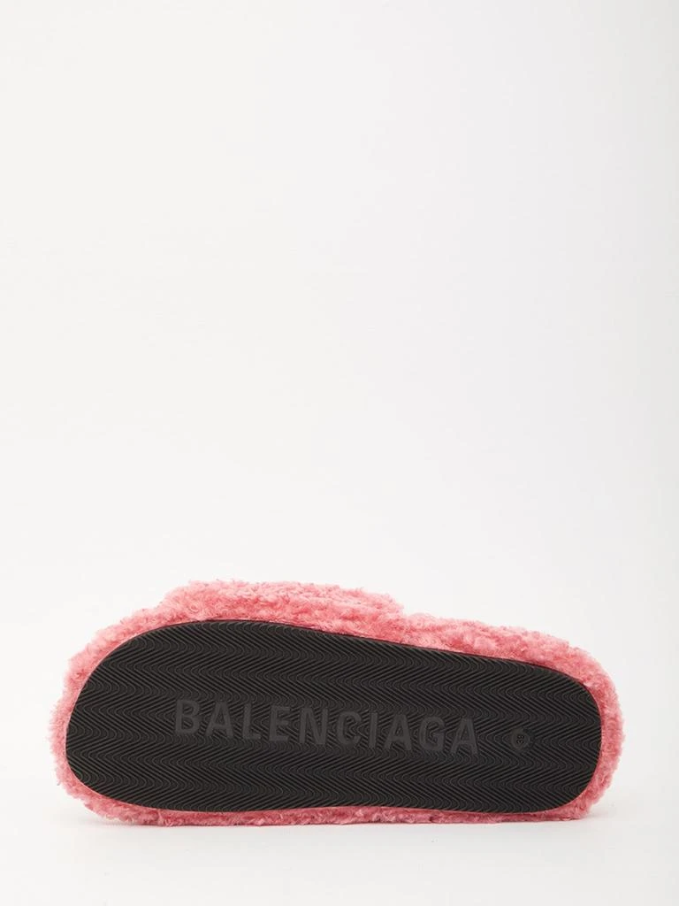 商品Balenciaga|Balenciaga Furry Slide Sandals,价格¥4382,第4张图片详细描述