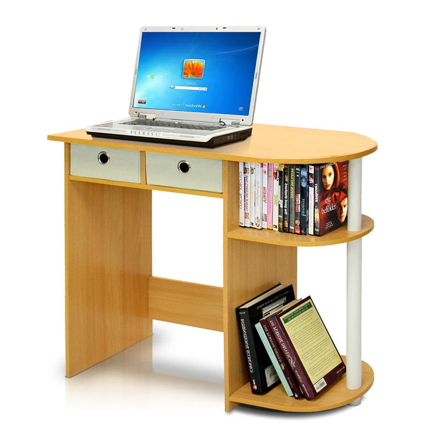 商品Furinno|Go Green Home Laptop Notebook Computer Desk/Table, Beech/Ivory/White,价格¥687,第1张图片