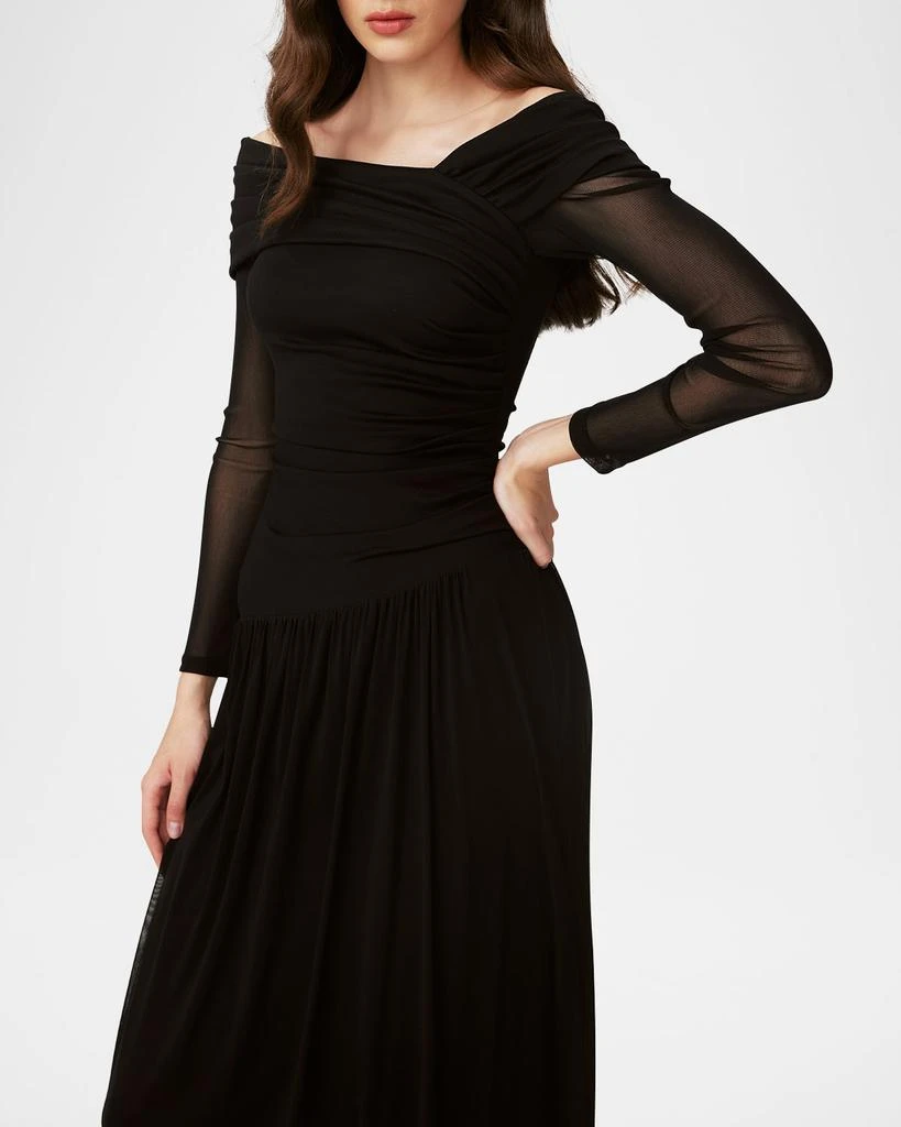 商品Diane von Furstenberg|Aron Ruched Off-Shoulder Gown,价格¥3845,第4张图片详细描述