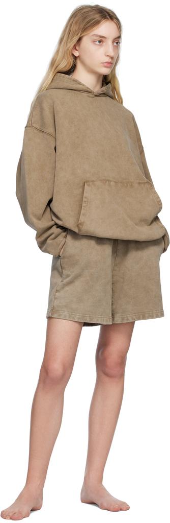 Taupe SKIMS Boyfriend Fleece Shorts商品第4张图片规格展示