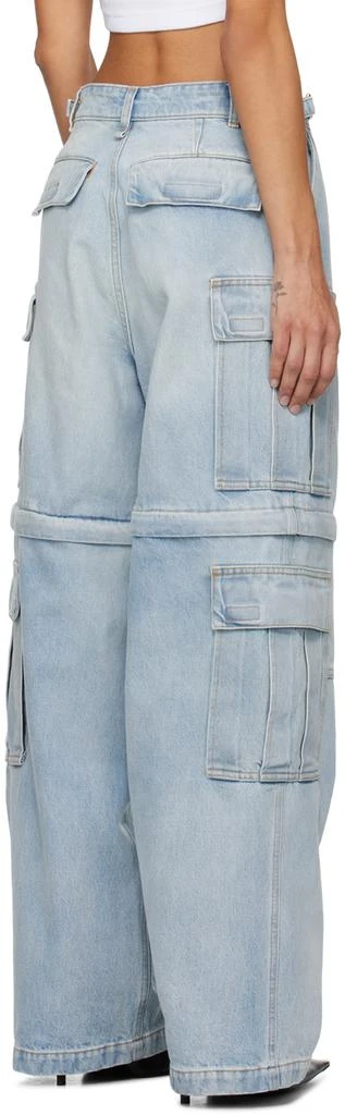 商品VTMNTS|Blue Faded Denim Cargo Pants,价格¥10900,第3张图片详细描述