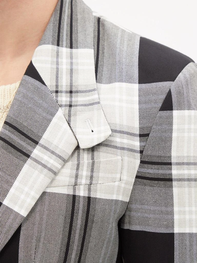 商品Charles Jeffrey Loverboy|They Them check recycled-twill suit jacket,价格¥2755,第4张图片详细描述