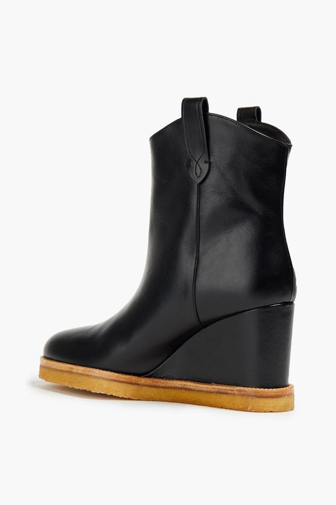 商品ba&sh|Cristina leather wedge ankle boots,价格¥1257,第5张图片详细描述