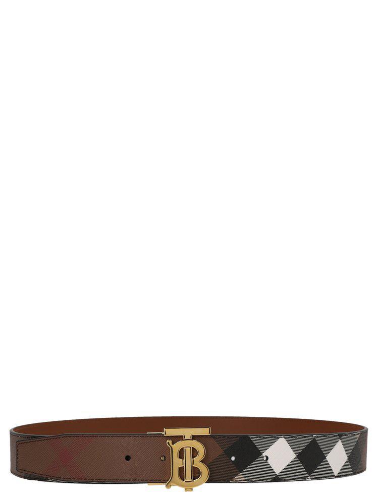 商品Burberry|Burberry Reversible Monogram Motif Check Belt,价格¥2679,第1张图片
