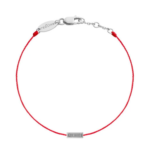【预售一周】redline/redline Lingot系列 18K金矩形金条形状细绳手链（三种金属可选） 商品