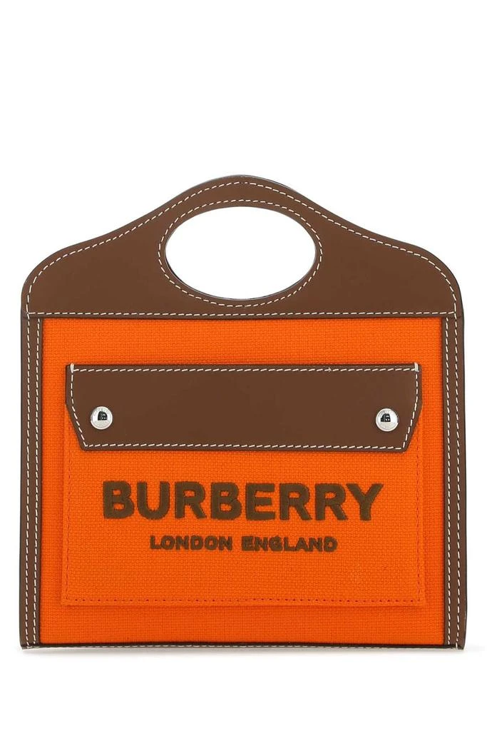 商品Burberry|Burberry Pocket Logo Embroidered Micro Tote Bag,价格¥5191,第1张图片详细描述