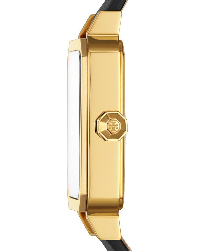 商品Tory Burch|27mm Robinson Leather Watch w/ Moving Logo, Black,价格¥1855,第5张图片详细描述