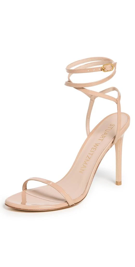 商品Stuart Weitzman|Stuart Weitzman Barelynude 100mm 环绕式凉鞋,价格¥991,第1张图片