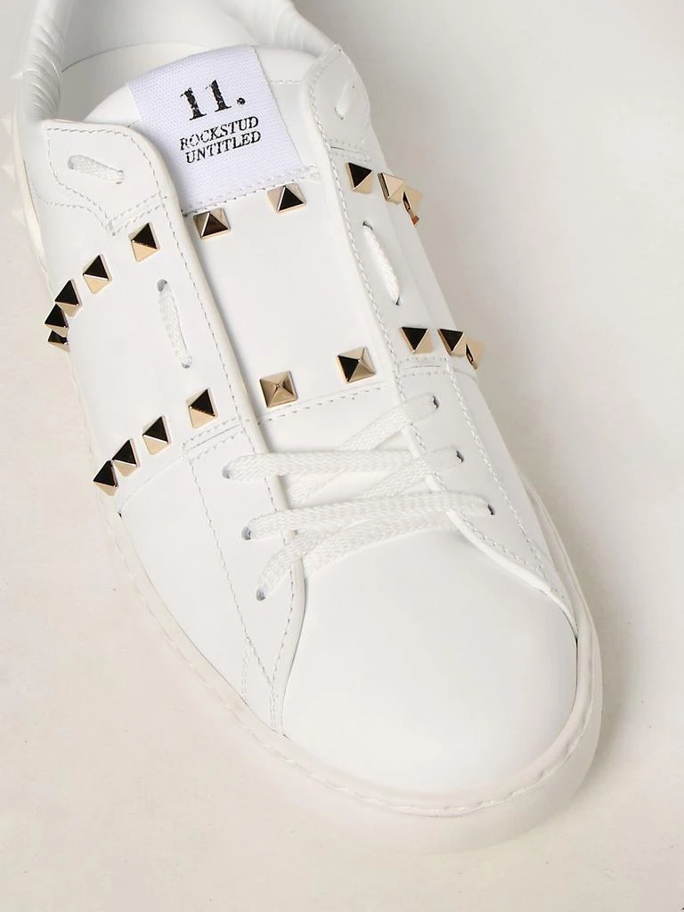 商品Valentino|Valentino Garavani Rockstud Untitled leather sneakers,价格¥6446,第4张图片详细描述