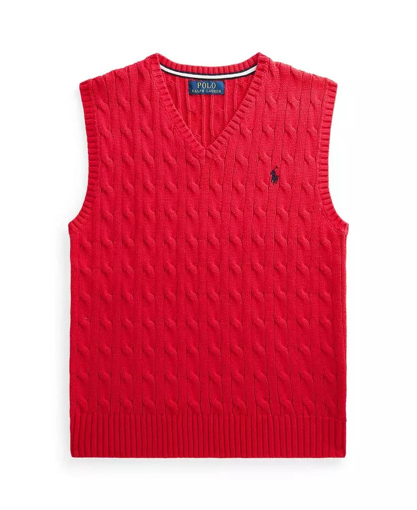 商品Ralph Lauren|Toddler and Little Boys Cable-Knit Sweater Vest,价格¥259,第1张图片