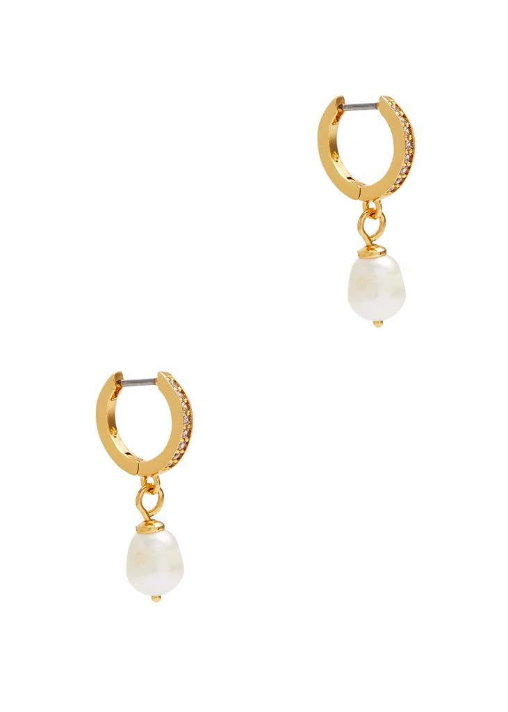 商品Kate Spade|Precious Delight gold-plated hoop earrings,价格¥796,第1张图片