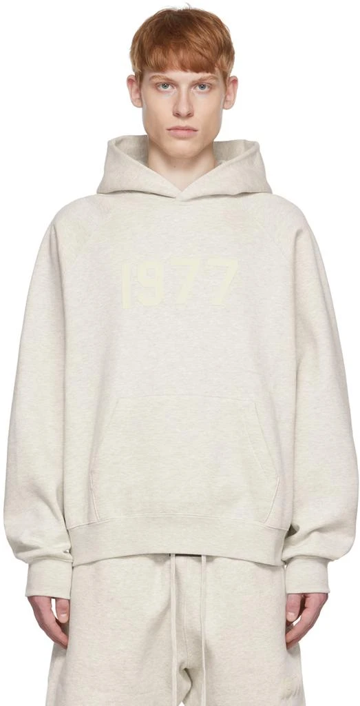 Fear of God ESSENTIALS Off-White Cotton Hoodie 1