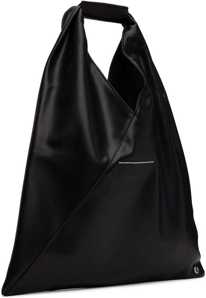 商品MM6|Black Small Faux-Leather Triangle Tote,价格¥2299,第3张图片详细描述