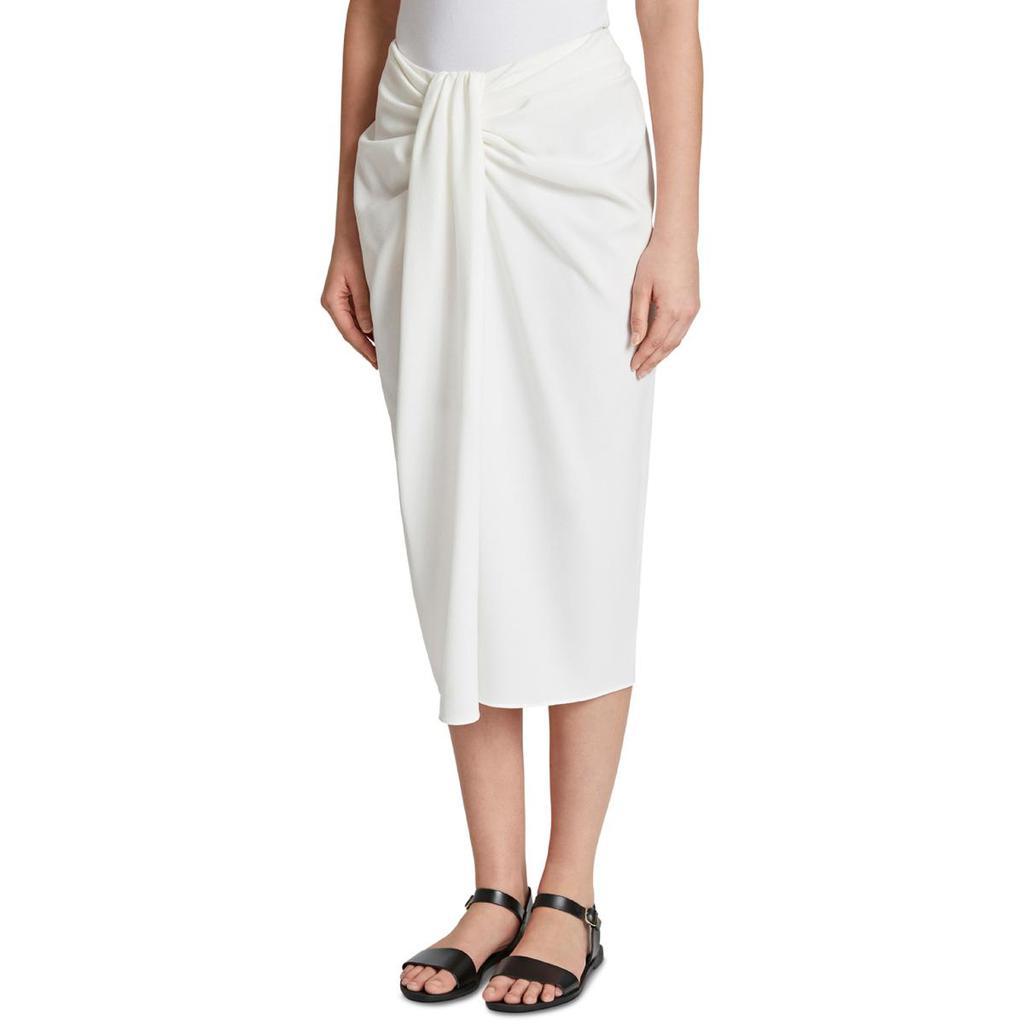 商品Tahari|Tahari ASL Womens Twisted A Line Midi Skirt,价格¥236,第1张图片