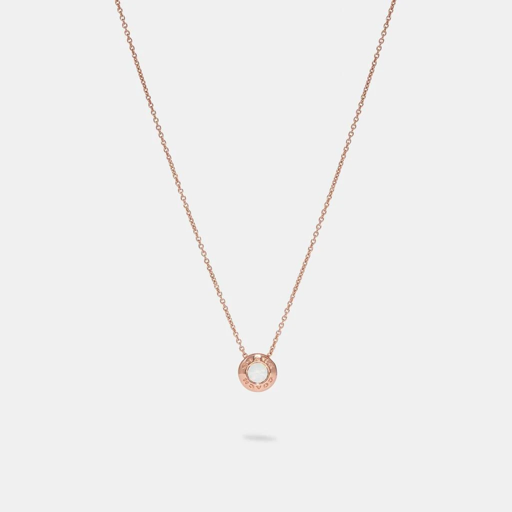 Coach Outlet Coach Outlet Open Circle Stone Strand Necklace 5