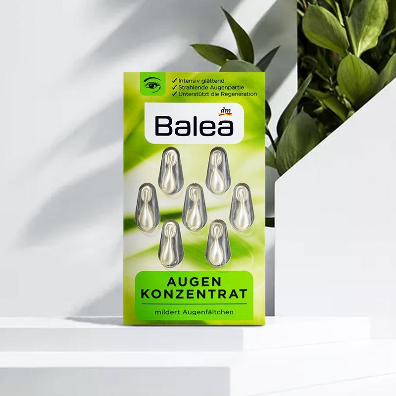 商品Balea|Balea芭乐雅 绿茶玻尿酸眼部细腻肌理精华胶囊 7粒,价格¥23,第1张图片