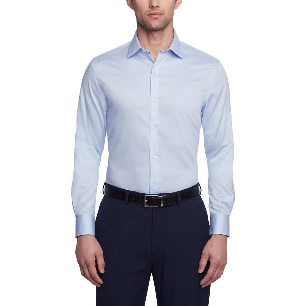 商品Tommy Hilfiger|Men's TH Flex Slim Fit Wrinkle Free Stretch Twill Dress Shirt,价格¥457,第1张图片